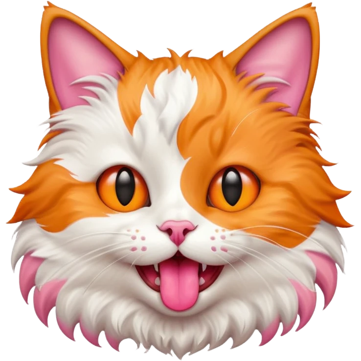 Cat with tongue out emoji