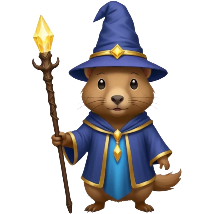 A capybara wizard emoji