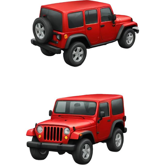 Red jeep emoji