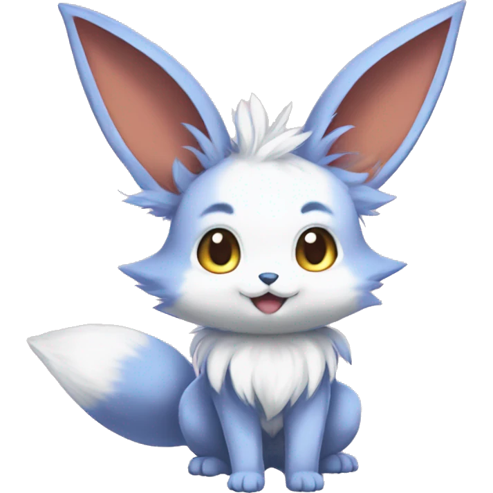 Eeveelution-Bunny-Fox-Pokémon-fusion full body emoji