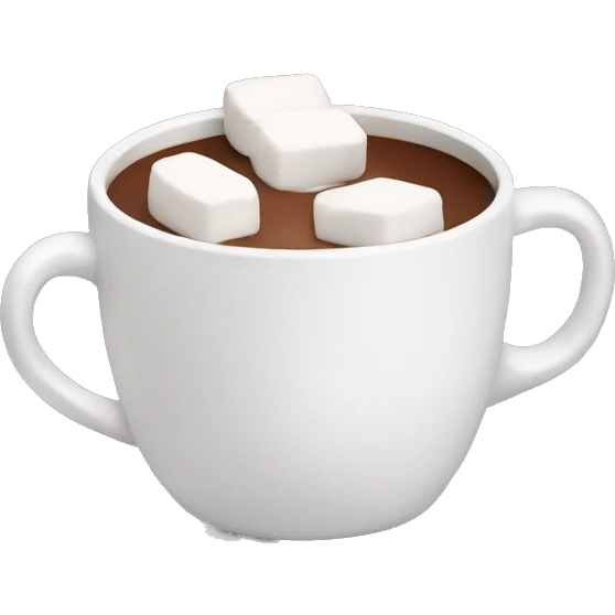 Hot chocolate with marshmallows  emoji