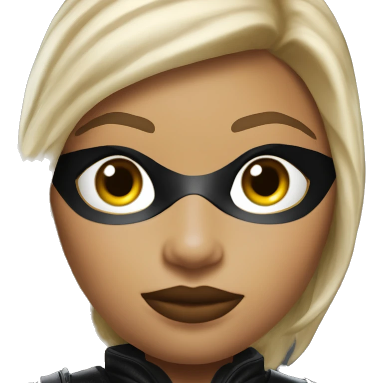 Light skinned Batgirl in shiny leather, Hummer EV monster truck  emoji
