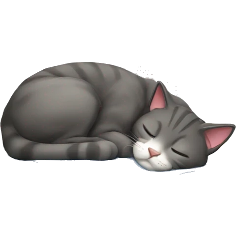 The sleeping cat emoji