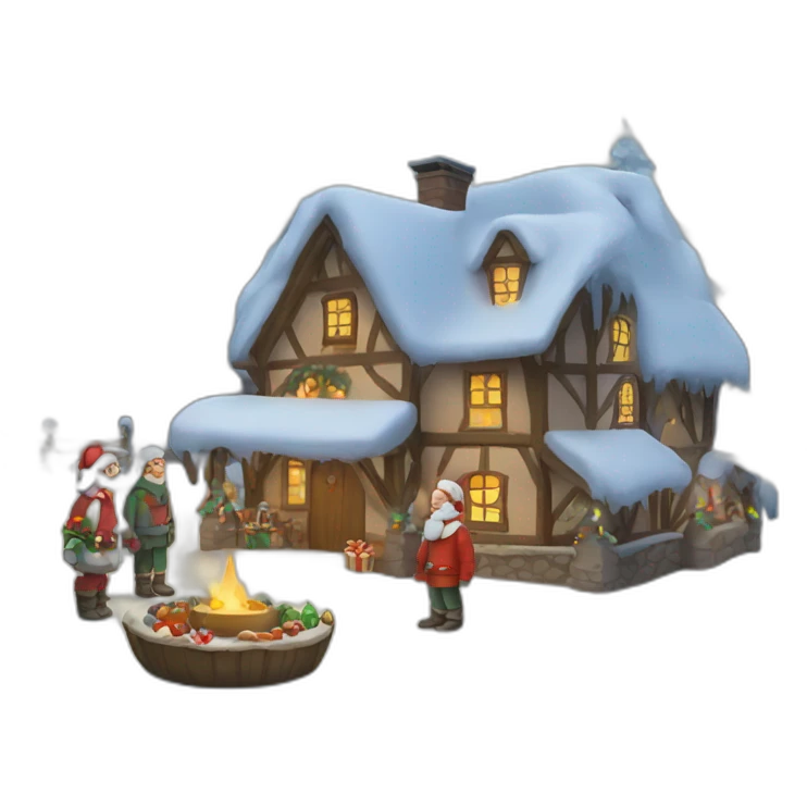 village christmas emoji