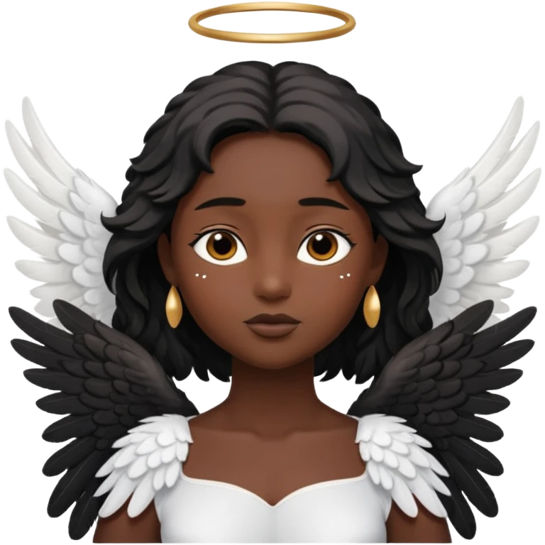 angel with black skin emoji