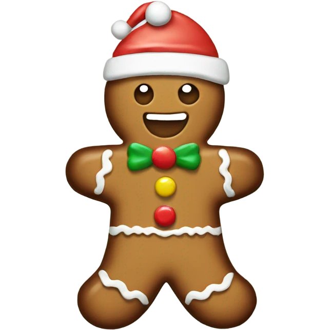Christmas gingerbread emoji