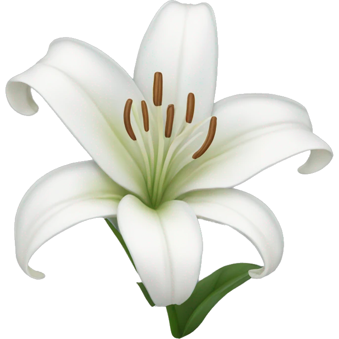White lily emoji