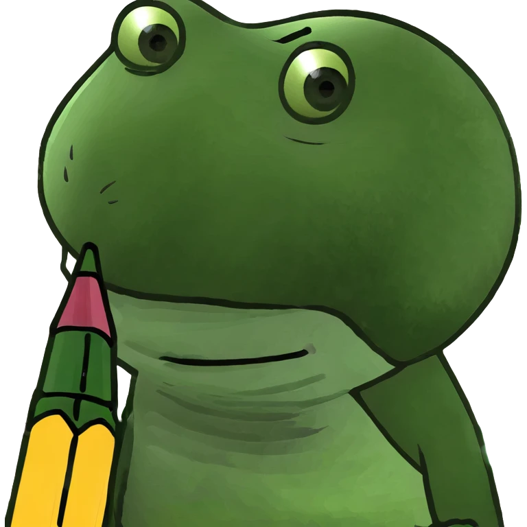 A baby with a crayon emoji