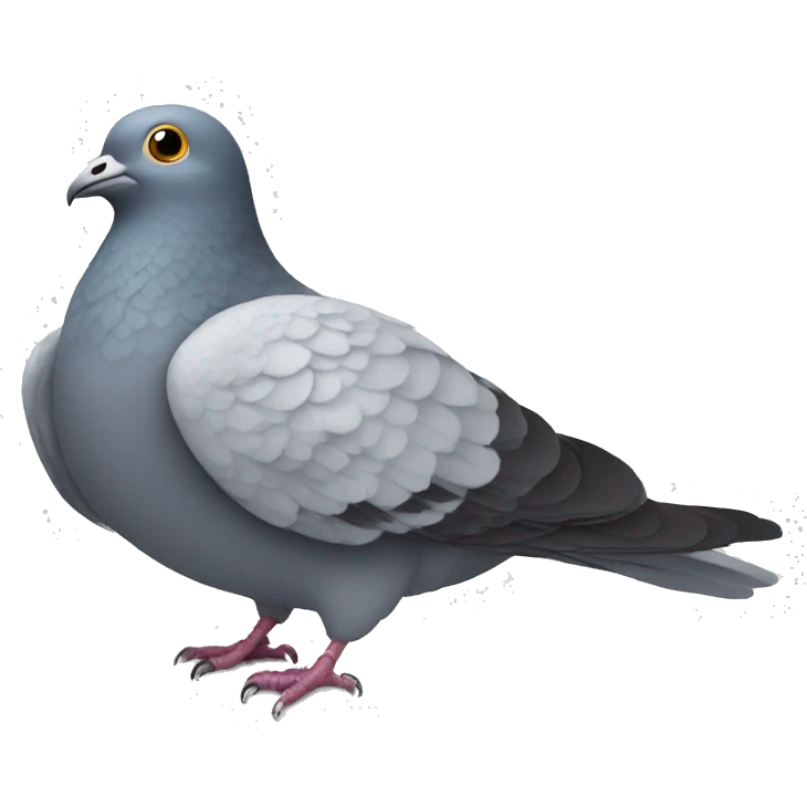 a pigeon with a sword emoji