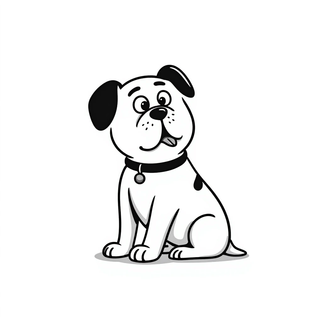 English bulldog waiting emoji