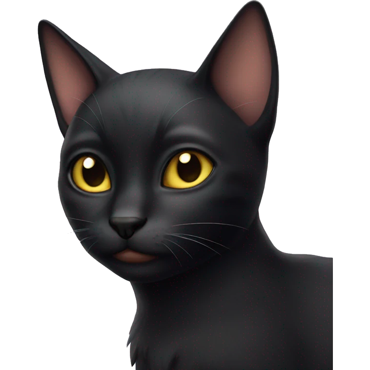 black cat fairy emoji