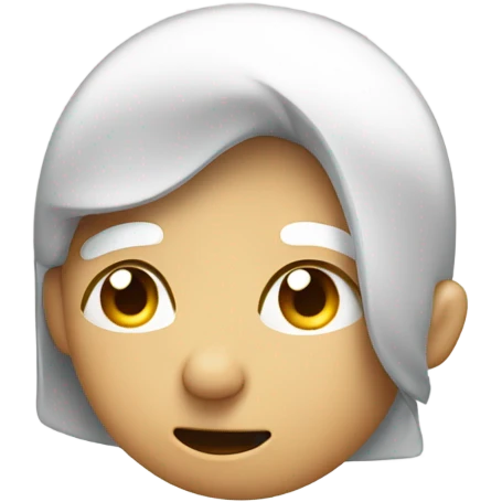 Covering fave blushing emoji