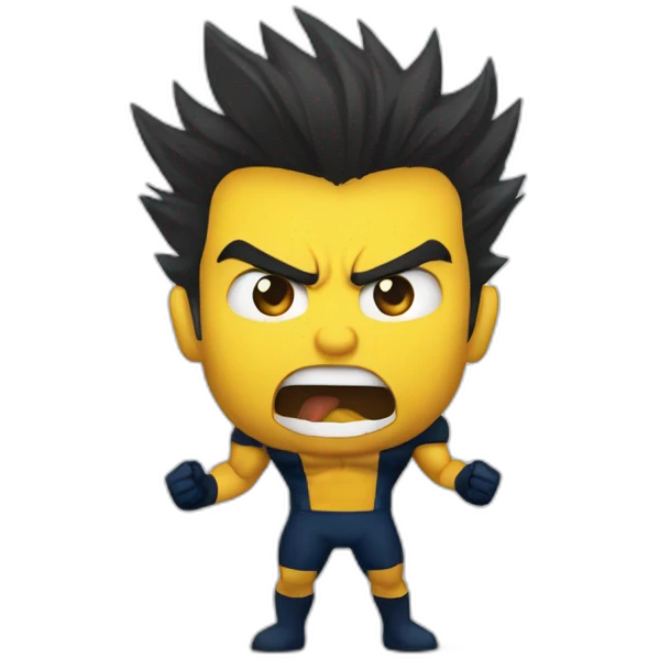 wolverine yelling SIUU as CR7 emoji