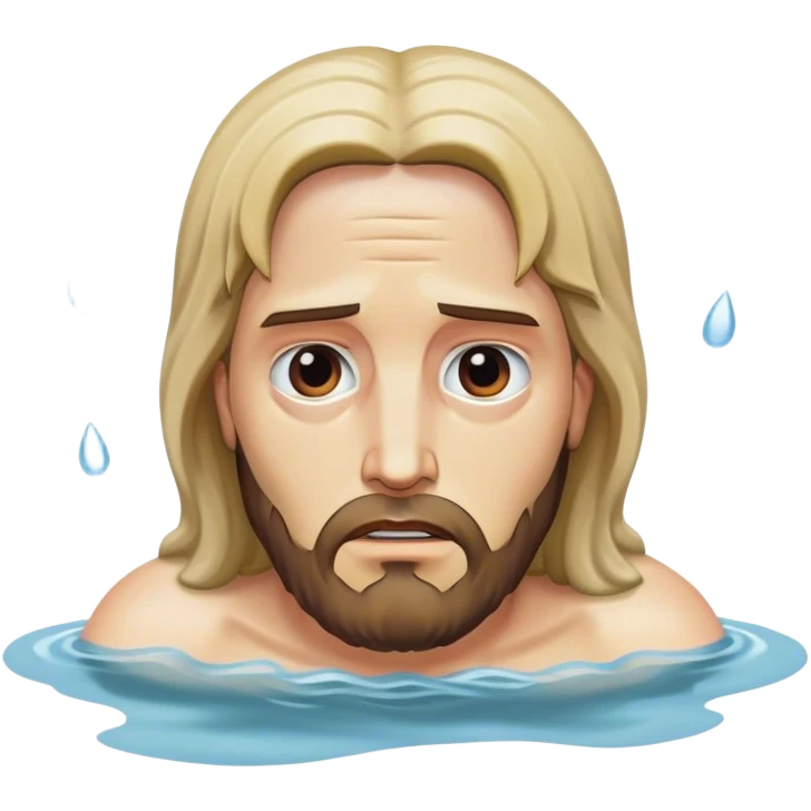 Jesus drowning Donald Trump  emoji