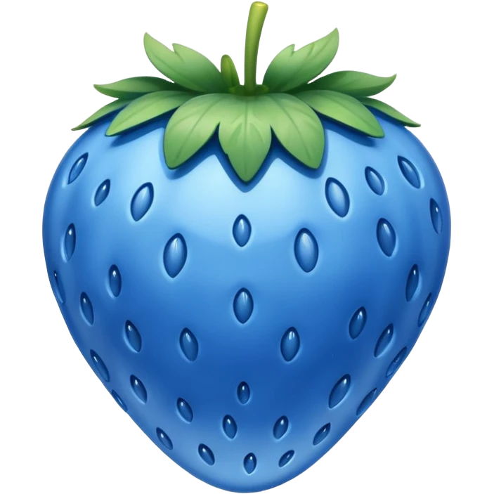blue strawberry emoji