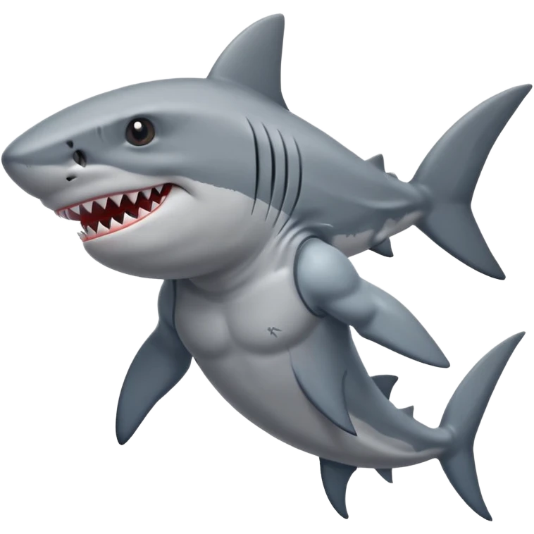 Shark in a tank top emoji