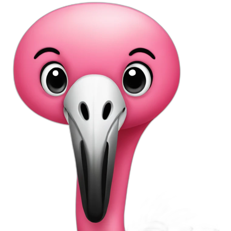 happy flamingo emoji