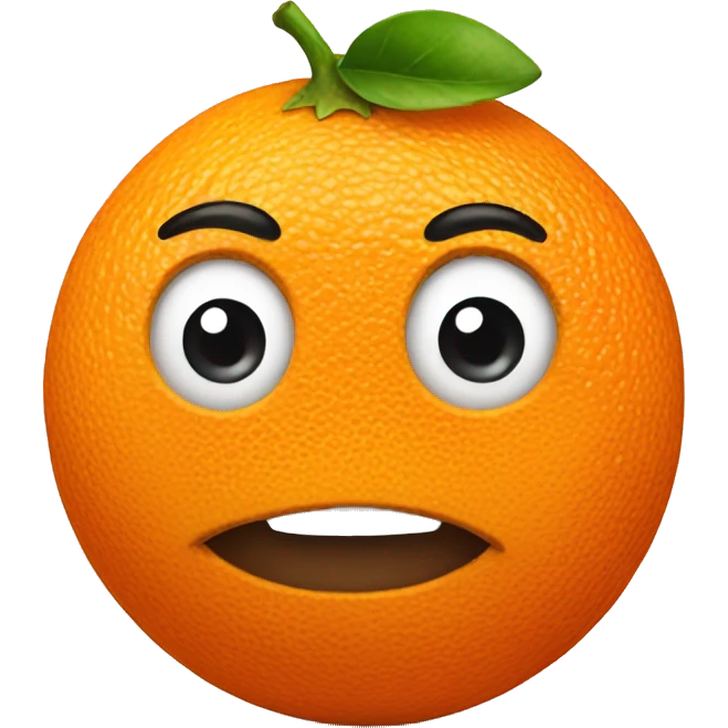 tangerine emoji
