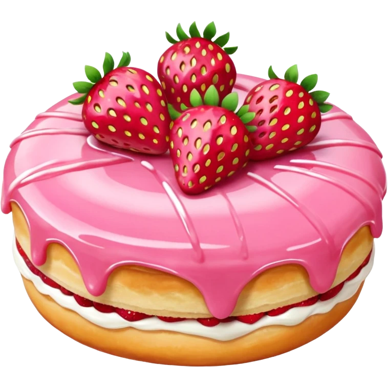 Strawberry Glaze Pastries
 emoji