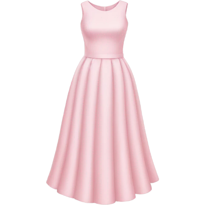 formal pastel pink dress emoji
