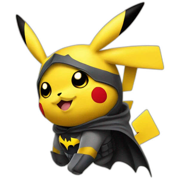 pikachu avec masque batman emoji