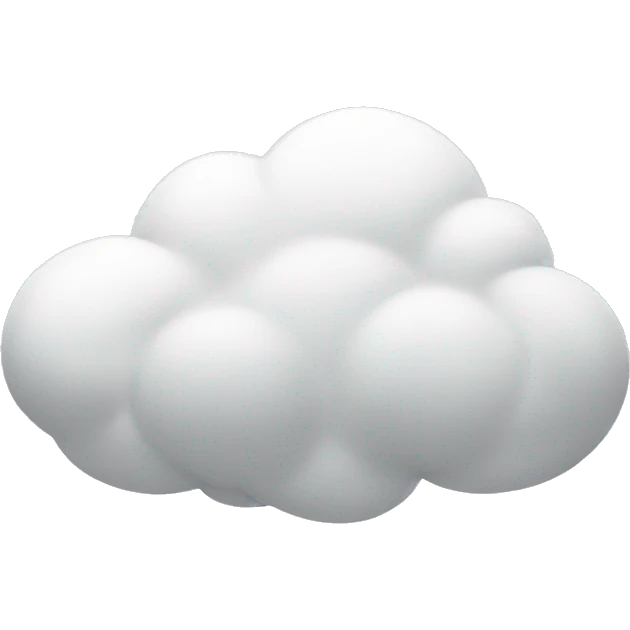 One white cloud emoji