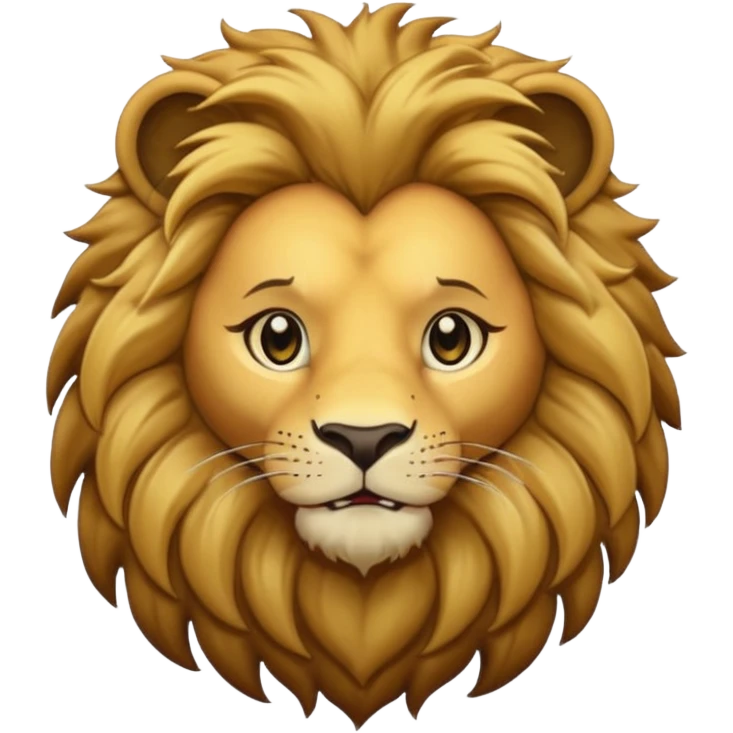 lion wearing black jumper emoji