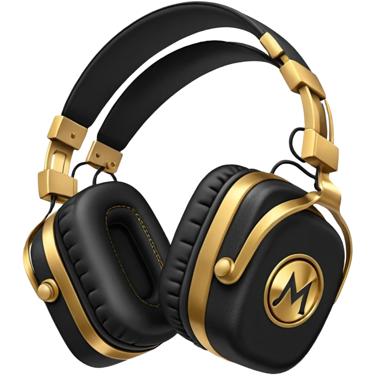 Icon of headphones with square ear pads in the Marshall style. emoji