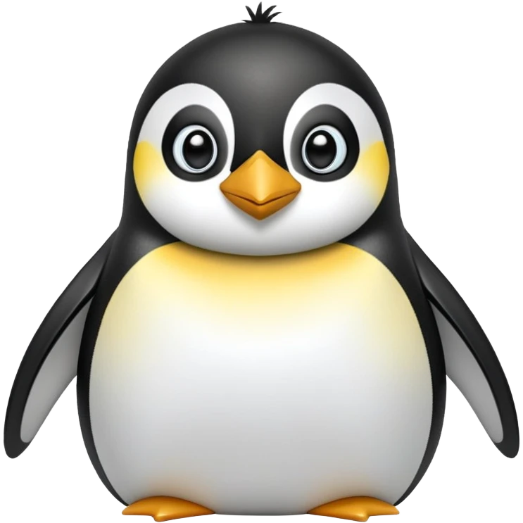 cinematic-adult-emperor-penguin-portrait-emoji,-head-tilted-playfully-and-inquisitively,-with-glossy,-pristine-plumage,-sparkling-eyes-filled-with-curiosity,-simplified-yet-irresistibly-adorable-features, black face emoji