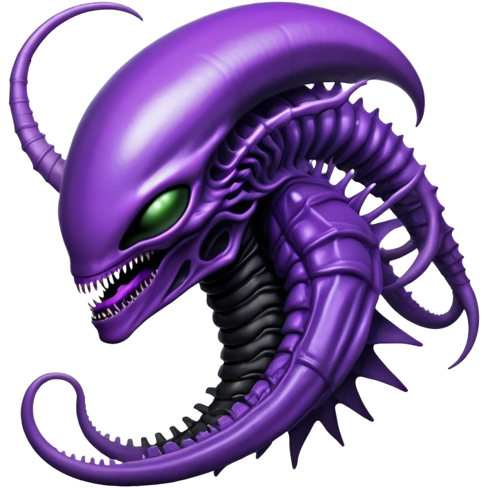 alien xenomorph queen violet skin  emoji