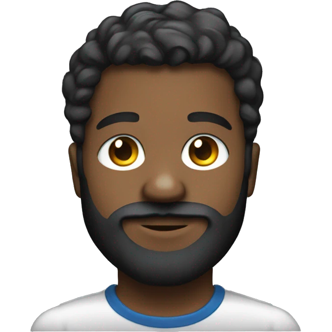 portrait of a bearded boy dj emoji