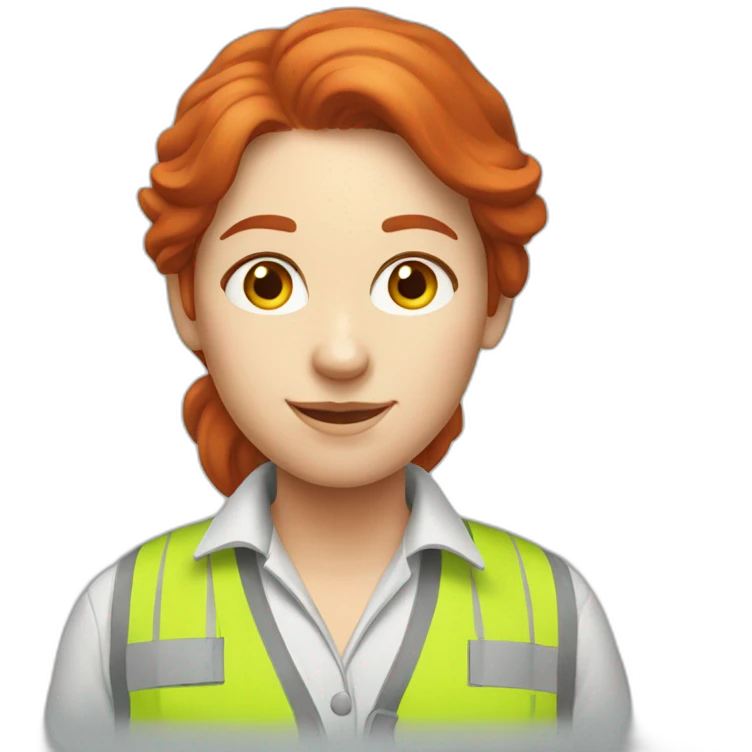 redhead female drywall expert emoji