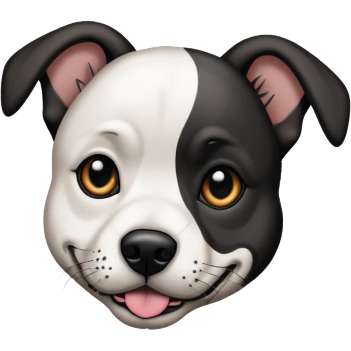 dog with lot of tattoos emoji