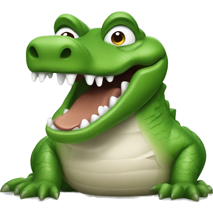 Alligator pooping emoji
