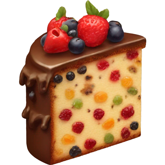 Fruit cake  emoji
