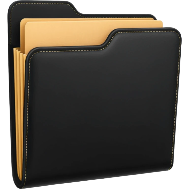black folder emoji