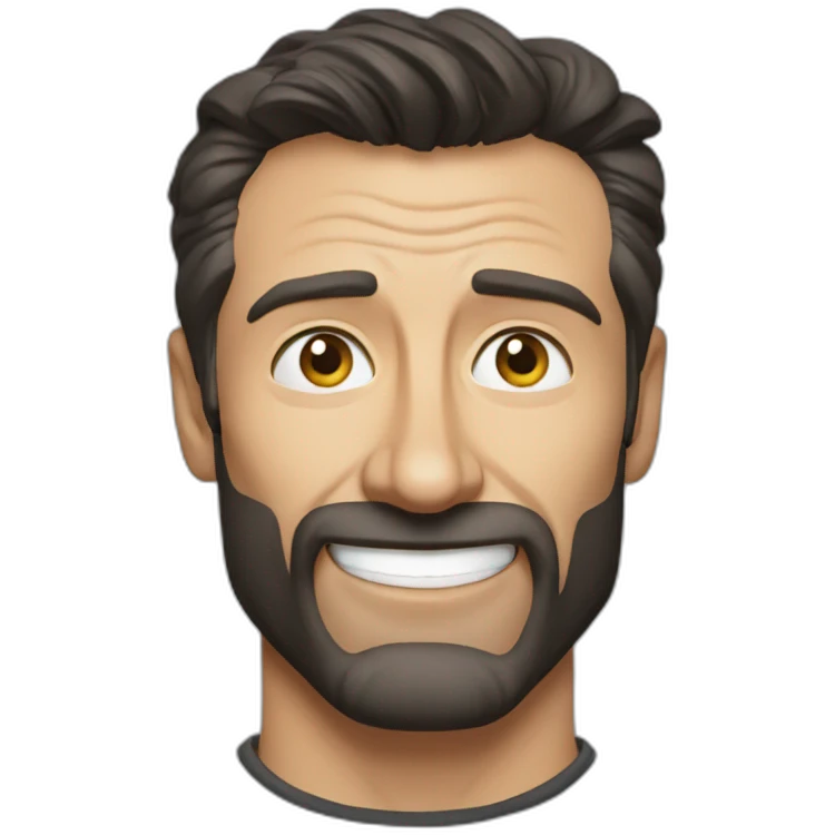 Hugh Jackman t-shirt emoji
