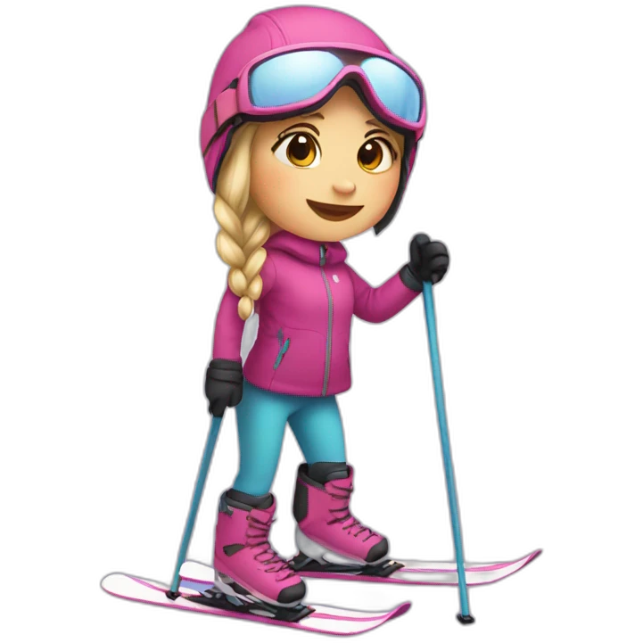 girl on a ski emoji