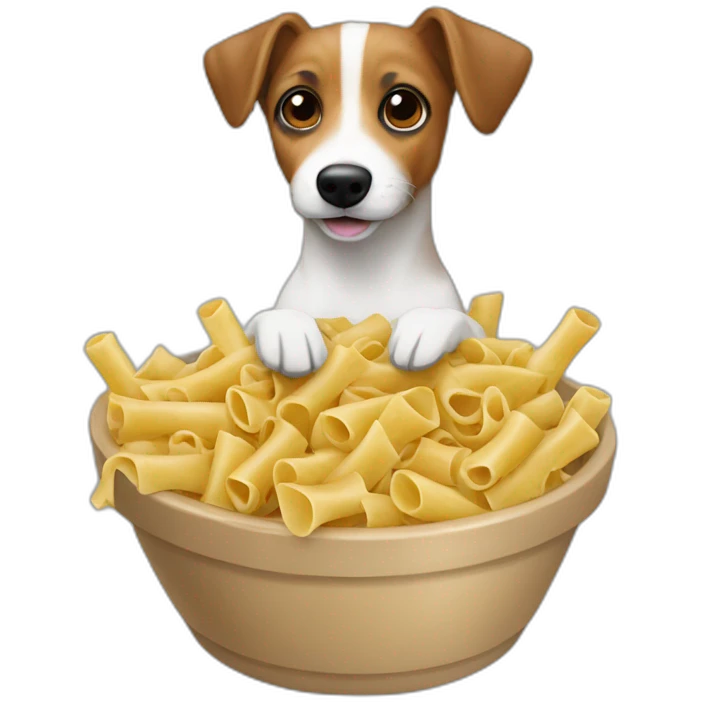 jackrussel-eat-pasta emoji