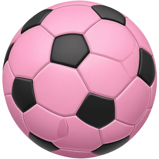 pink soccer ball emoji