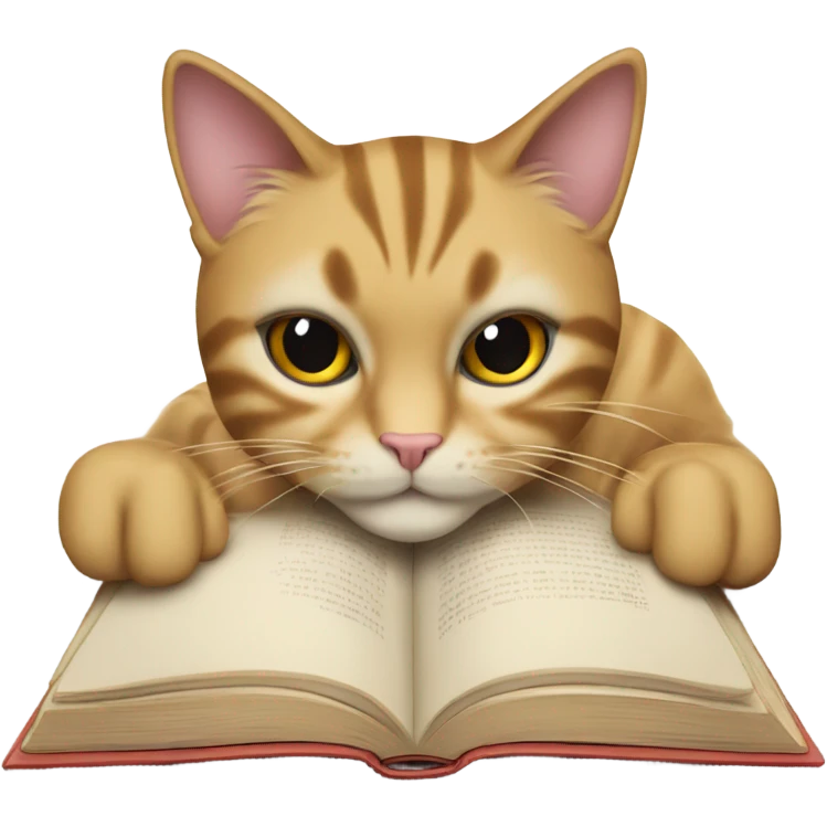cat and book emoji