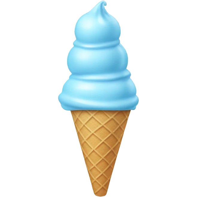 Light blue ice cream in a cond emoji