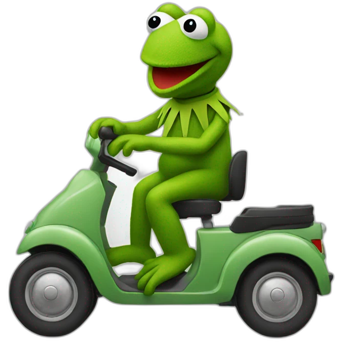 kermit driving emoji