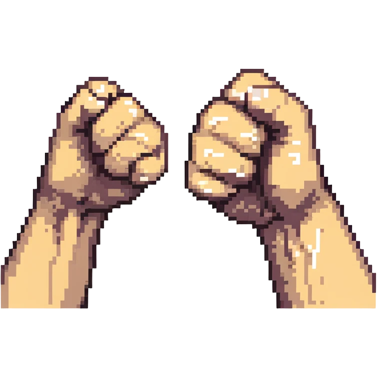 two fists bumping together in a brofist gesture emoji