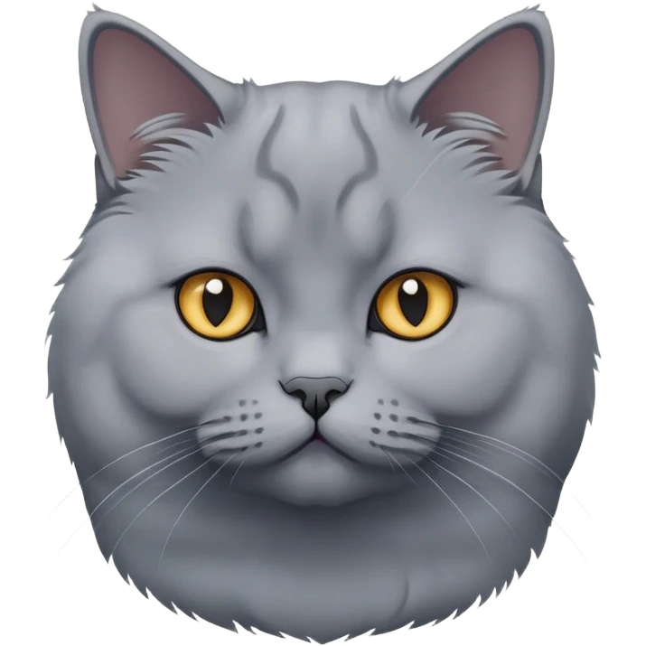 British Shorthair Blue Cat emoji