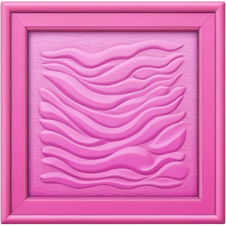 Pink artwork in a pink frame emoji