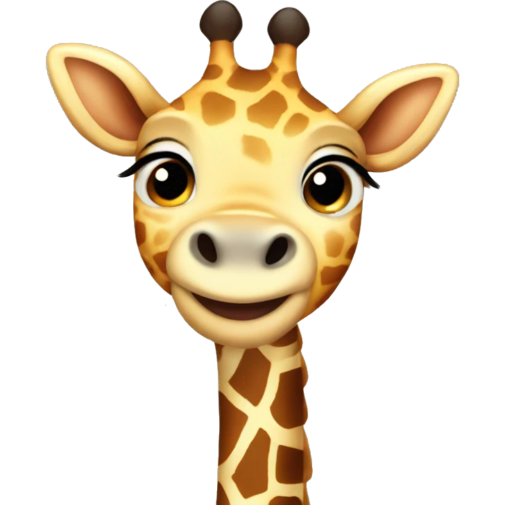 Cute giraffe emoji