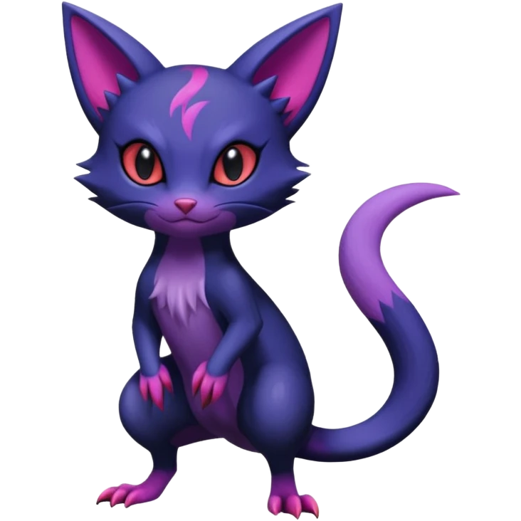 Sneasel-Purrloin-Fakémon-hybrid-creature (full body)  emoji