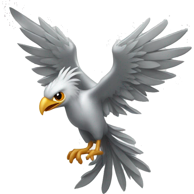 Platinum Phoenix bird emoji