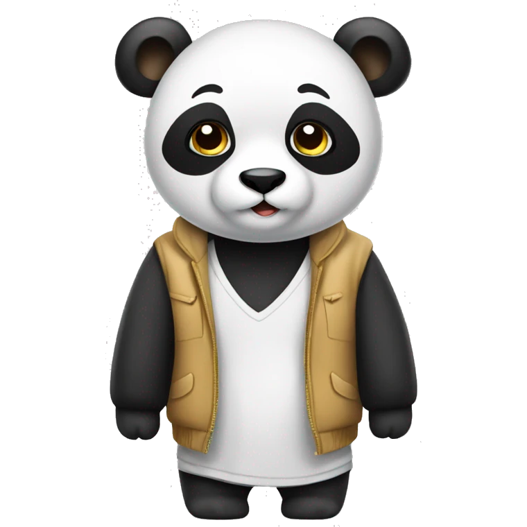 Panda with clothes  emoji